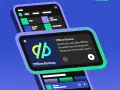 Dwa ekrany smartfonów z interfejsem Spotify, jeden z ikoną "Offline Backup".