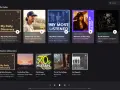 Okładki albumów i playlist w aplikacji TIDAL: My Daily Discovery, Conner Smith, My Most Listened, Women of Hip-Hop, Rock Believer, Kids' Corner.