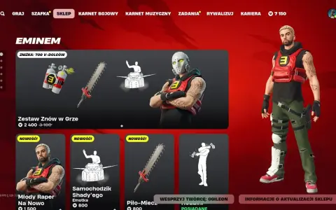 Eminem wraca do sklepu Fortnite – nowe skórki i wydarzenia czekają