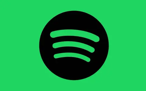 Logo Spotify na zielonym tle.
