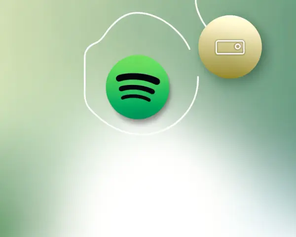 Logo Spotify i ikona karty podarunkowej na zielonym tle.