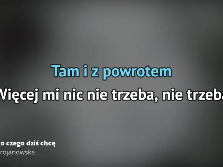 Tekst piosenki wszystko czego dzis chce – zrozum tekst i emocje