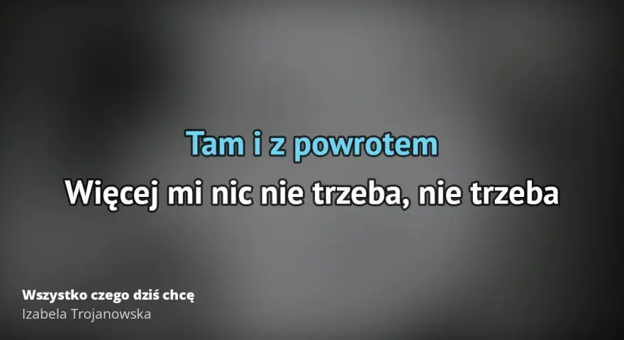 Tekst piosenki wszystko czego dzis chce – zrozum tekst i emocje