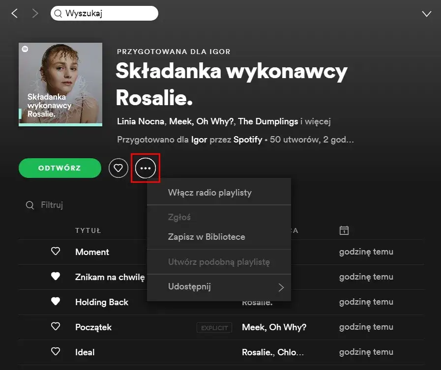 Zdjęcie Jak udostępnić polubione utwory Spotify bez naruszania prywatności